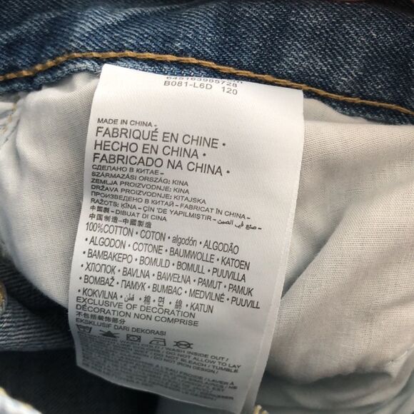 Levi’s 511 Slim Cutoff Shorts Size 16 NWT - Picture 5 of 6